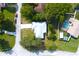 Aerial view of a home with a large backyard at 9085 Dorsey St, Spring Hill, FL 34608