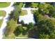 Aerial view showing home's location and lot size at 9085 Dorsey St, Spring Hill, FL 34608