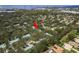 Aerial view showing home's location in a quiet neighborhood at 1500 Mahogany Ln # 605, Palm Harbor, FL 34683