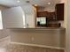 Kitchen island with granite countertop, perfect for casual dining at 2126 Richwood Pike Dr, Ruskin, FL 33570