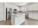 Stylish kitchen featuring stainless steel appliances and a center island at 13719 Brookside Haven St, Riverview, FL 33578