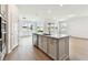Spacious open-concept kitchen boasting stainless appliances, and a center island at 13730 Evergreen Valley Dr, Riverview, FL 33578