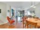 Open living room and dining area with hardwood floors at 242 Shell Falls Dr, Apollo Beach, FL 33572