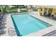 Community swimming pool with plenty of lounge chairs for sunbathing at 4541 Limerick Dr, Tampa, FL 33610