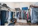 Roomy walk-in closet with ample hanging space and shelving at 656 Spring Lake W Cir, Tarpon Springs, FL 34688