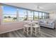 Bright condo dining area with water views at 1868 Shore S Dr # 207, South Pasadena, FL 33707