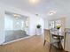 Dining area with elegant chairs and easy kitchen access at 2040 N Highland Ave, Clearwater, FL 33755