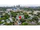 Wider aerial view showing the property's location in the city at 1407 7Th N Ave, St Petersburg, FL 33705