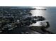 Aerial view of waterfront homes and boats at 6413 Harbor Dr, Hudson, FL 34667