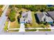 Aerial view showcasing a single-Gathering home's curb appeal at 6419 Blue Sail Ln, Apollo Beach, FL 33572