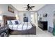 Main bedroom with king-size bed and ensuite bathroom access at 524 Winterside Dr, Apollo Beach, FL 33572