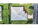 Bird's eye view of single story house and surrounding landscape at 11111 Dormie Dr, San Antonio, FL 33576