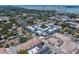 Aerial perspective of a modern residential community near the coast at 963 Highland Ave, Dunedin, FL 34698