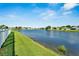 Scenic view of a lake from the backyard at 31415 Bridgegate Dr, Wesley Chapel, FL 33545