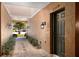 Private entryway with paved walkway and landscaping at 7219 Hamilton Rd # 7219, Bradenton, FL 34209