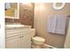 Clean bathroom with a single vanity and toilet at 3230 Jademoor Cir, Palm Harbor, FL 34685