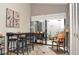 Casual breakfast nook with access to a private courtyard at 3230 Jademoor Cir, Palm Harbor, FL 34685
