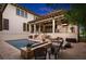 Expansive pool and spa at sunset, with outdoor kitchen at 2030 Coffee Pot Ne Blvd, St Petersburg, FL 33704