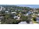 Aerial view showing home's location near water at 3104 S Omar Ave, Tampa, FL 33629