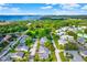 Aerial view of waterfront community with lush landscaping and homes at 3365 39Th S St # C-1, St Petersburg, FL 33711
