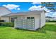Private fenced patio with seating area at 3365 39Th S St # C-1, St Petersburg, FL 33711