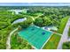 Aerial view of tennis and pickleball courts at 3365 39Th S St # C-1, St Petersburg, FL 33711