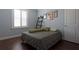 Charming bedroom with hardwood floors and window shutters at 1408 W Azeele St, Tampa, FL 33606