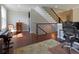 Spacious home office with hardwood floors and staircase view at 1408 W Azeele St, Tampa, FL 33606