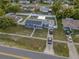 Aerial view of the home and surrounding neighborhood at 1009 Cobblestone Dr, Spring Hill, FL 34606