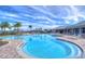 Resort-style pool with lounge chairs and patio area at 15629 Black Pepper Ln, Odessa, FL 33556