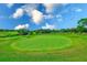 Lush green golf course with a scenic putting green at 220 Belleview Blvd # 802, Belleair, FL 33756