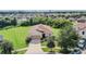 Aerial view of a single-Gathering house in a residential neighborhood at 11537 Southern Creek Dr, Gibsonton, FL 33534