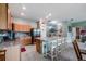 Updated kitchen with granite countertops and island at 11537 Southern Creek Dr, Gibsonton, FL 33534