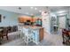 Modern kitchen with granite countertops and stainless steel appliances at 11537 Southern Creek Dr, Gibsonton, FL 33534