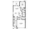 Single-story floor plan with owner's suite, open concept living, and 2-car garage at 5700 Spivey Ct, Wesley Chapel, FL 33545