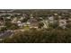 Overhead shot of a suburban neighborhood with mature trees and well-maintained homes at 2944 Prairie Iris Dr, Land O Lakes, FL 34638