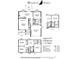 Captiva IV floor plan featuring four bedrooms, a two-car garage, and an open-concept living space at 2944 Prairie Iris Dr, Land O Lakes, FL 34638