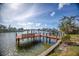 Private dock with seating area, perfect for enjoying waterfront views at 8032 Causeway S Blvd, St Petersburg, FL 33707