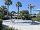 Community water playground with palm trees at 10823 Verawood Dr, Riverview, FL 33579