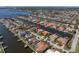 Aerial view showcasing home's waterfront location at 1973 Hawaii Ne Ave, St Petersburg, FL 33703