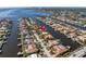 Aerial view showcasing home's waterfront location at 1973 Hawaii Ne Ave, St Petersburg, FL 33703