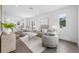 Bright and airy living room with gray sofas and large artwork at 315 15Th N St, St Petersburg, FL 33705