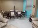 Dining room with table and seating for six at 2001 Rain Dance Pl, Brandon, FL 33510