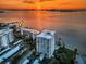 Aerial view showcasing building location on the waterfront at 9 Turner St # 14, Clearwater, FL 33756