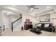 Open concept living room, showcasing a comfortable seating area and easy access to other rooms at 5018 Sunnyside Ln, Bradenton, FL 34211