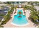 Resort-style pool with surrounding lounge chairs at 5018 Sunnyside Ln, Bradenton, FL 34211