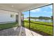 Enjoy this screened porch with a view of the lake and surrounding landscape at 11269 Boundless Ter, Venice, FL 34293