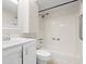 Clean bathroom with shower/tub, toilet and vanity at 2747 Sand Hollow Ct, Clearwater, FL 33761