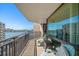 Spacious balcony overlooking the bay at 690 Island Way # 812, Clearwater Beach, FL 33767