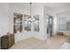 Bright breakfast nook with tile flooring and view of backyard at 10211 Cleghorn Dr, San Antonio, FL 33576